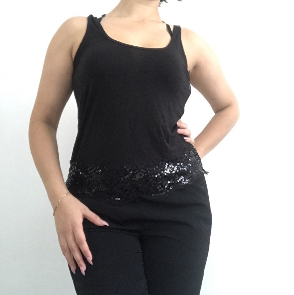 NWT Black Tank Top Size S/M